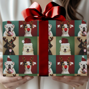 Cute Christmas Dogs Holiday Wrapping Paper