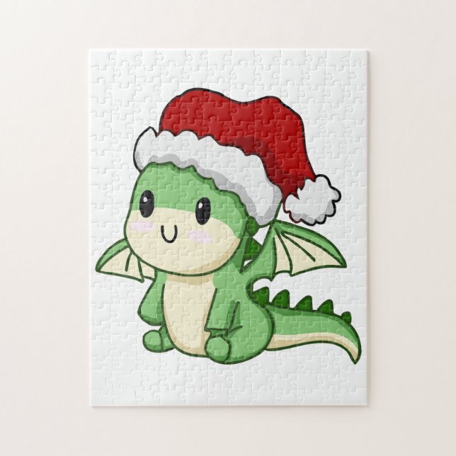 Cute Christmas dragon Jigsaw Puzzle (Vertical)