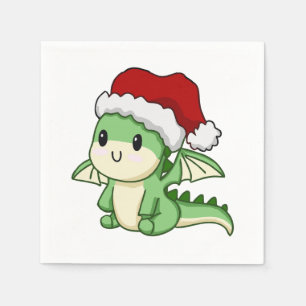 Cute Christmas dragon Napkin