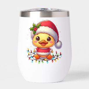 Cute Christmas Duck Cartoon Santa-68362