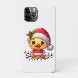 Cute Christmas Duck Cartoon Santa-68362 iPhone 11 Pro Case