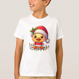Cute Christmas Duck Cartoon Santa-68362 T-Shirt