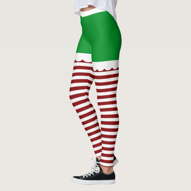 Cute Christmas Elf Leggings (Left)
