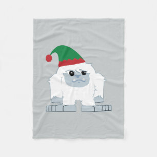 Cute Christmas Elf Yeti Fleece Blanket
