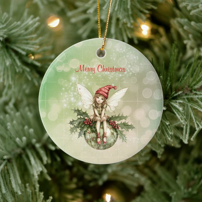 Cute Christmas Fairy on an Ornament (Tree)