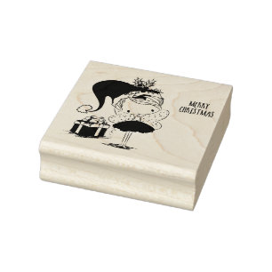 Cute Christmas Fairy Rubber Stamp