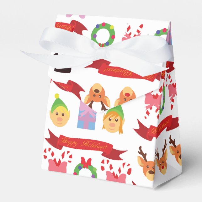 Cute Christmas! Favour Box (Front Side)