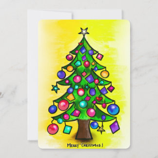 Cute Christmas Flat Holiday Card