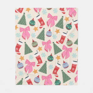 Cute Christmas Fleece Blanket