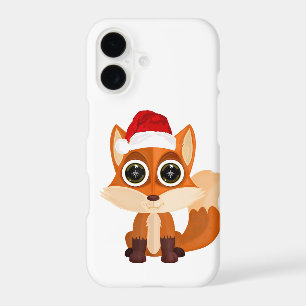 Cute Christmas Fox Cartoon Holiday Animal Festive 