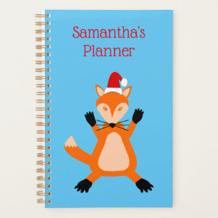 Cute Christmas Fox Custom Planner