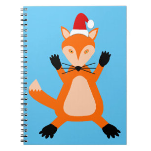 Cute Christmas Fox Notebook