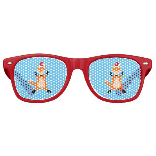 Cute Christmas Fox Retro Sunglasses