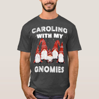 Cute Christmas Garden Gnomes Funny T-Shirt