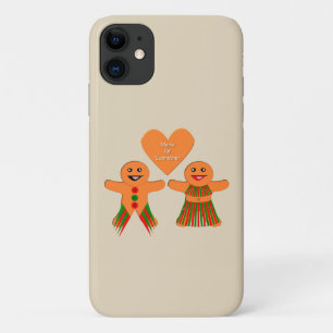 Cute Christmas Gingerbread Couple iPhone 11 Case