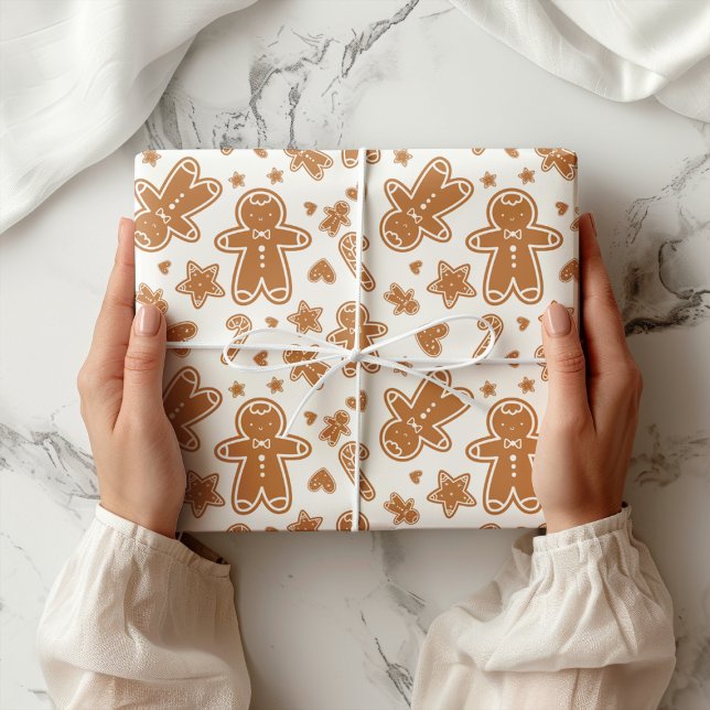Cute Christmas Gingerbread Wrapping Paper (Cute Christmas Gingerbread Wrapping Paper)