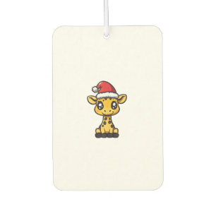 Cute Christmas Giraffe Xmas Comic Car Air Freshener
