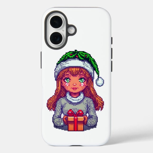 Cute Christmas girl Case-Mate iPhone Case (Back)