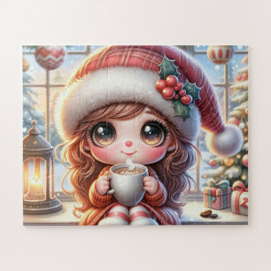 Cute Christmas Girl Jigsaw Puzzle