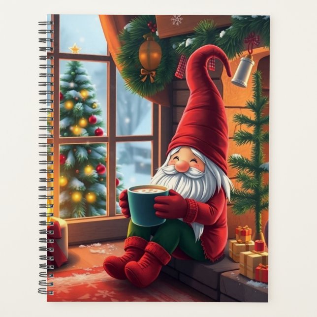 Cute Christmas gnome Planner (Front)