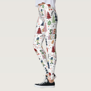 Cute Christmas Gnome Sleigh All Day Leggings