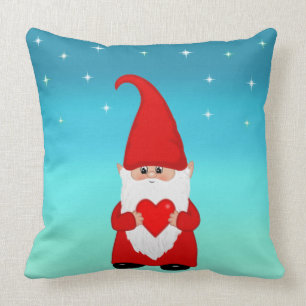Cute Christmas Gnome Throw Pillow
