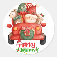 Cute Christmas Gnome Watercolor Clipart