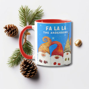 Cute Christmas Gnomes Fa La La Mug