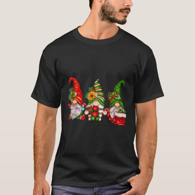 Cute Christmas Gnomes Family Matching Christmas 20 T-Shirt (Front)