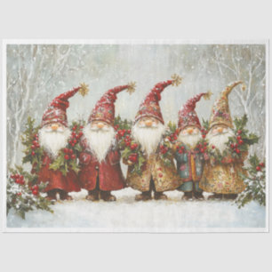 Cute Christmas Gnomes Tissue Paper