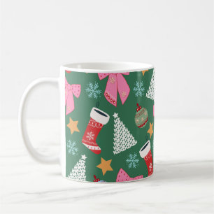 Cute Christmas Green Coffee Mug