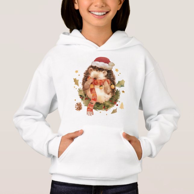 Cute Christmas Hedgehog (Front)