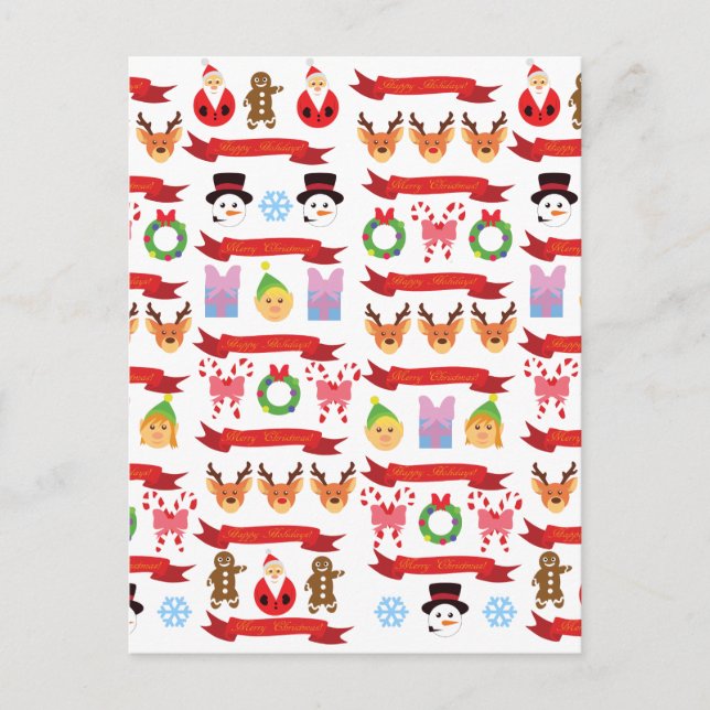 Cute Christmas Holiday Postcard (Front)