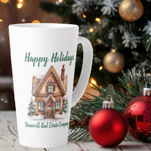 Cute Christmas Home Personalized Realtor Latte Mug
