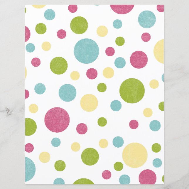 Cute Christmas Jingle Bells Scrapbook Paper (Front)