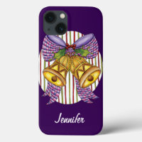 Cute Christmas Jingle Bells with Ribbon and Bow
