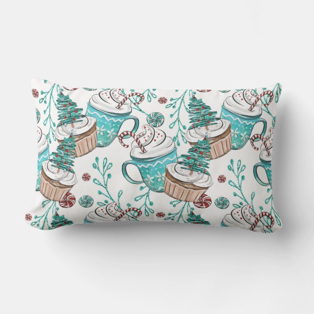 Cute, Christmas, Joy Lumbar Cushion (Front)