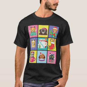 Cute Christmas Kawaii Santa Cute Pets Cute Xmas Ca T-Shirt