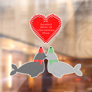 Cute Christmas Kissing Seals