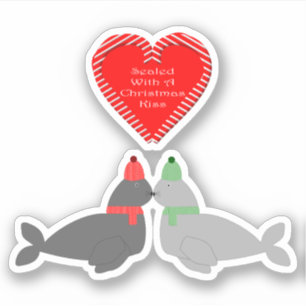 Cute Christmas Kissing Seals