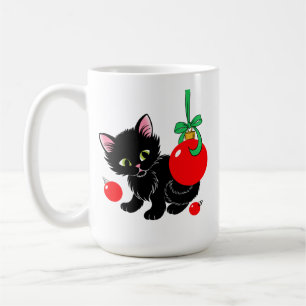 Cute Christmas Kitten Coffee Mug