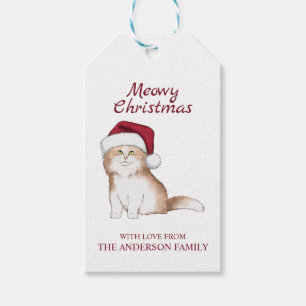 Cute Christmas Kitten  Gift Tags