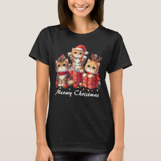 Cute Christmas Kittens T-Shirt