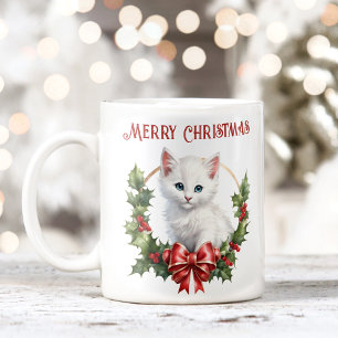 Cute Christmas Kitty Cat Lover Mug