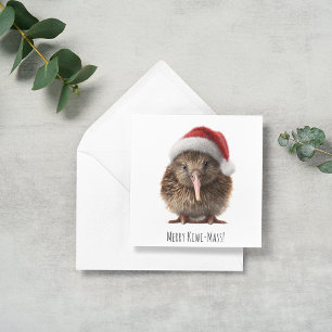 Cute Christmas Kiwi, custom Invitation