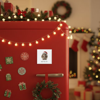 Cute Christmas Kiwi, custom Magnet