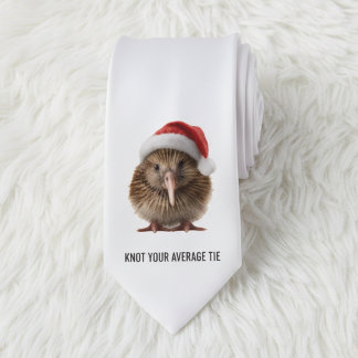 Cute Christmas Kiwi, custom Tie