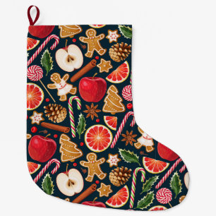Cute Christmas Large Christmas Stocking