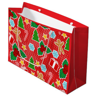 Cute Christmas  Large Gift Bag