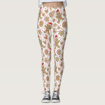 Cute Christmas Leggings<br><div class="desc">A cute holiday gingerbread cookie pattern decorates these leggings.  A fun addition to your Christmas clothes wardrobe. Designed for you by Blackberry Boulevard.</div>